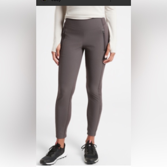 Athleta Pants - Athleta Headlands Hybrid Tight Pant in Shale (grey) size 4. Nice shape